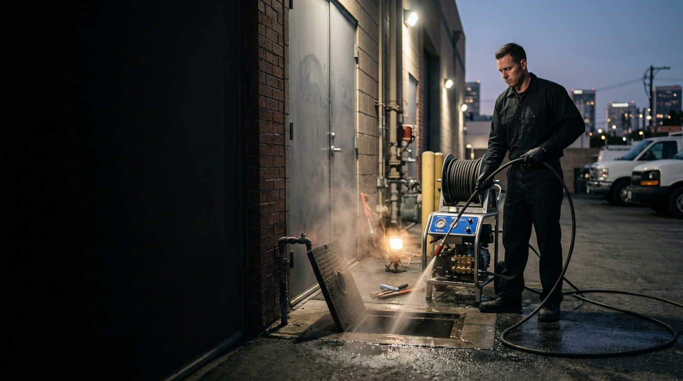 Hydro-Jetting & Drain Lines. services for commercial properties in Southern California by OnyxFM